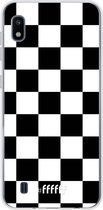 Samsung Galaxy A10 Hoesje Transparant TPU Case - Checkered Chique #ffffff