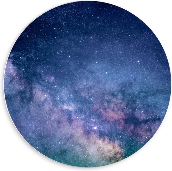 Forex Wall Circle - Galaxy Sky - 60x60cm Photo sur Wall Circle (avec système de suspension)