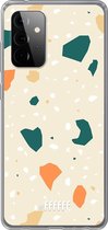 6F hoesje - geschikt voor Samsung Galaxy A72 -  Transparant TPU Case - Terrazzo N°1 #ffffff