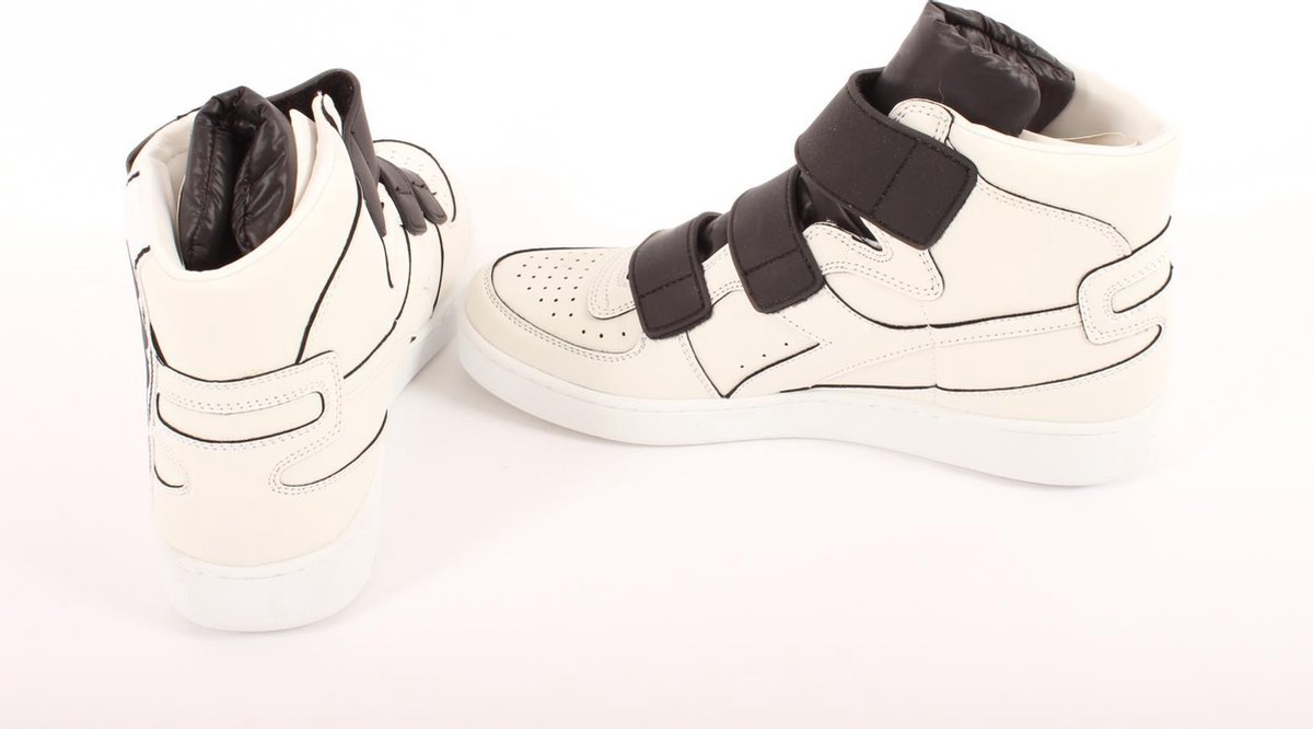 Diadora Sneakers "MI Basket Tape" - Heren - Wit / Zwart - Maat 42 | bol.com