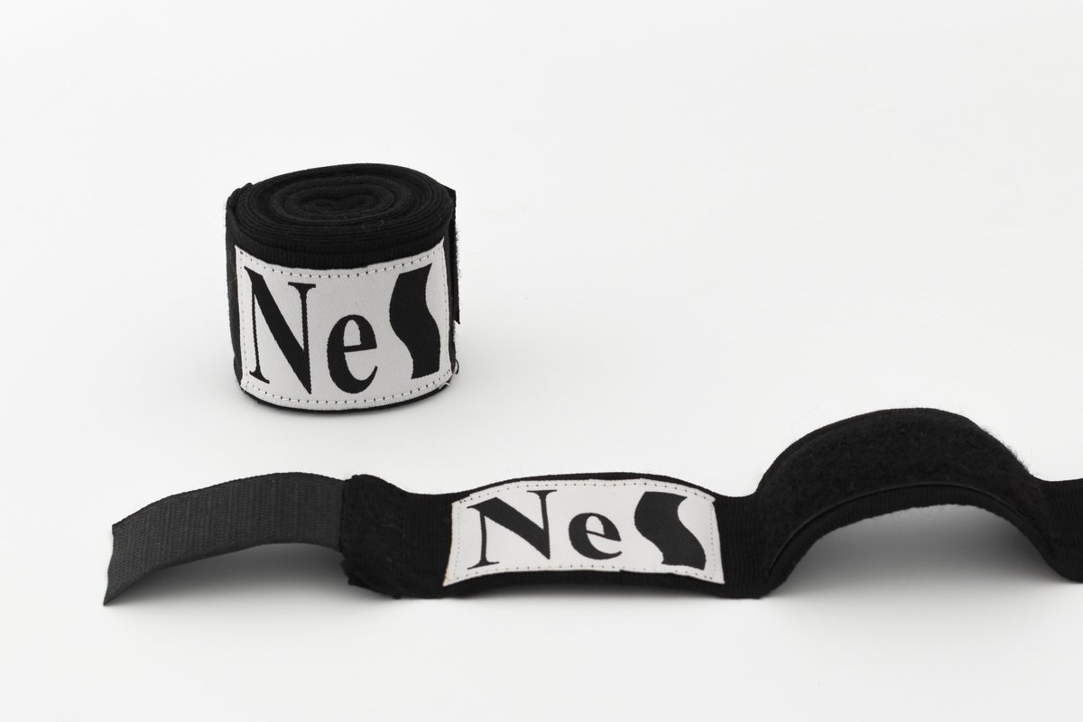 NeS Boksbandage - Zwart - 4,5 meter