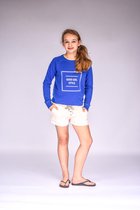 La V Good girl style sweatshirt blauw 152-158
