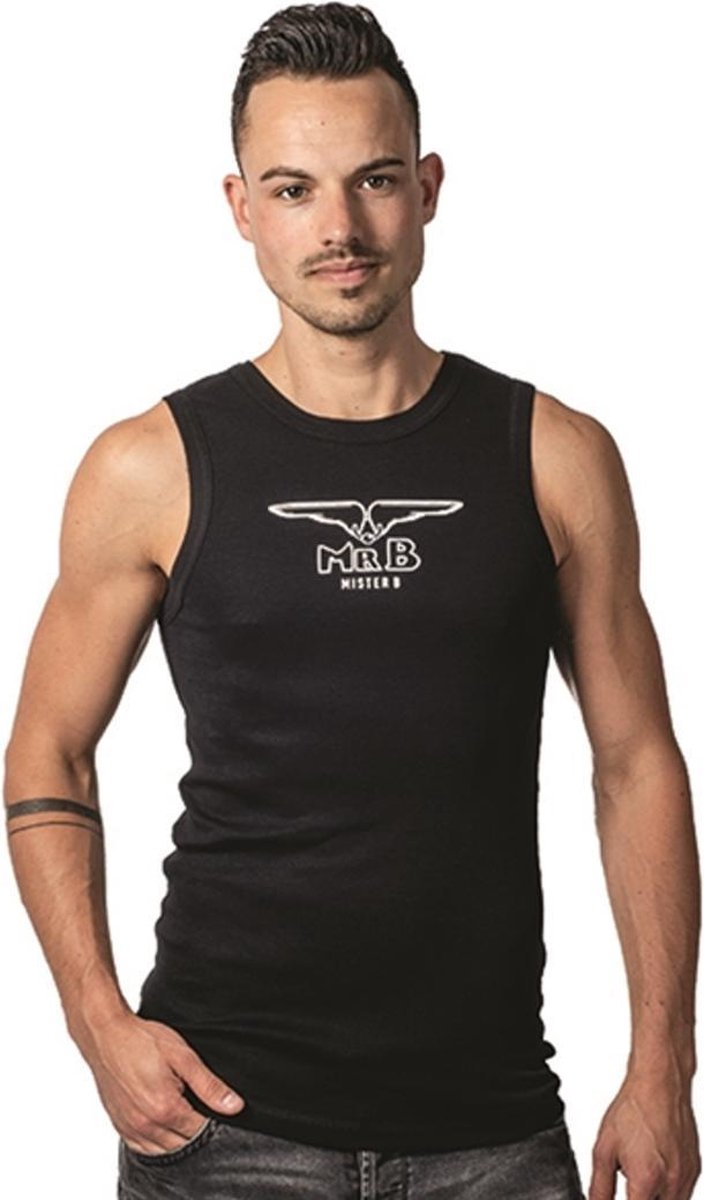 Mister b tanktop zwart xl