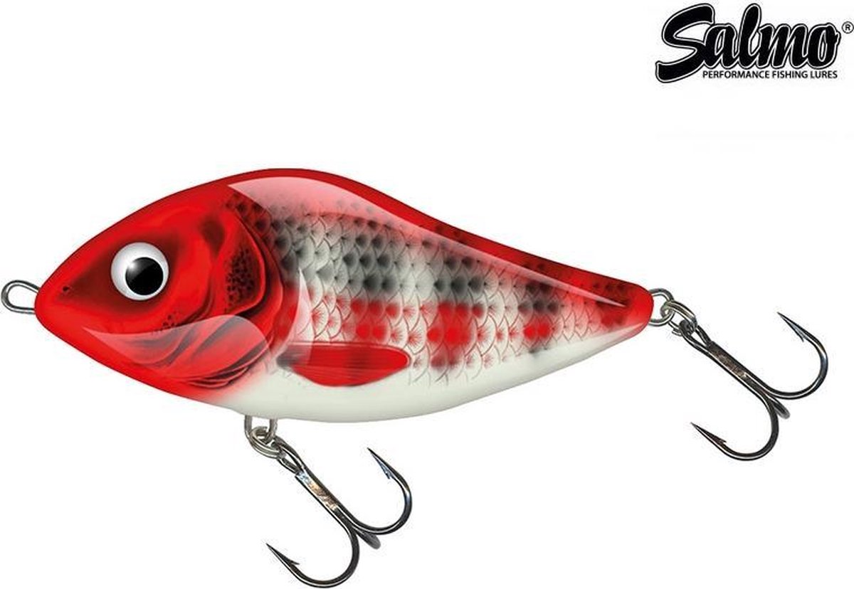 Salmo Slider - 5 cm - red head striper