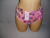 Dames slips 3 pack Fine women katoen met bamboe bloem zalm M