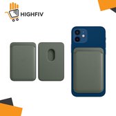 HighFiv® MagSafe Wallet - Pasjeshouder- Wallet- Kaarthouder voor mannen en vrouwen-creditcardhouder- Verbind met iPhone 12 - Groen
