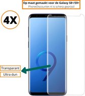 Fooniq Screenprotector Transparant 4x - Geschikt Voor Samsung Galaxy S9 Plus