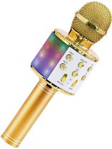 Karaoke Microfoon 4 in 1 met Bluetooth en disco LED lampjes