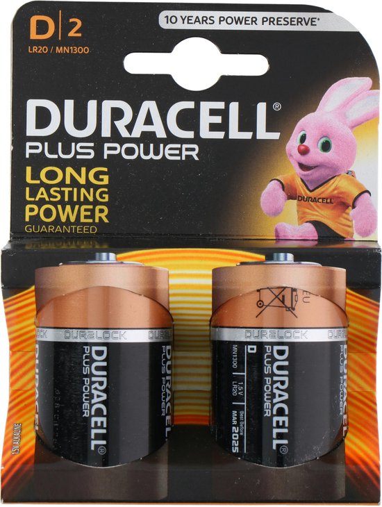 oosters verzekering dienblad Duracell Plus Power Batterijen D/ LR20/ Mn 1300 - Alkaline - Duralock - 20x  | bol.com
