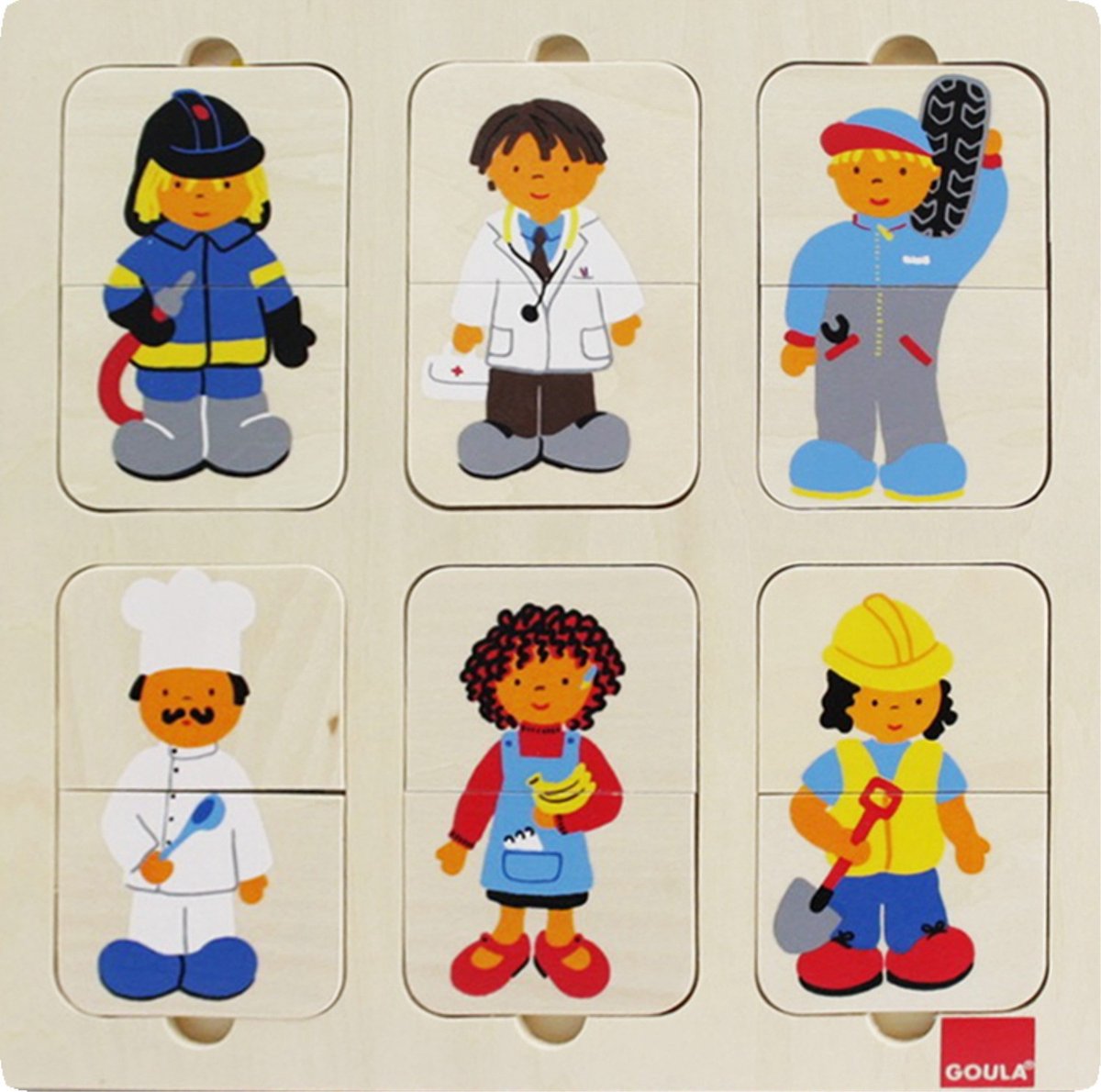 Houten Puzzel Beroepen