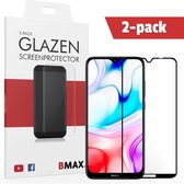 2-pack BMAX Glazen Screenprotector geschikt voor de Xiaomi Redmi 8 Full Cover Glas / Met volledige dekking / Beschermglas / Tempered Glass / Glasplaatje