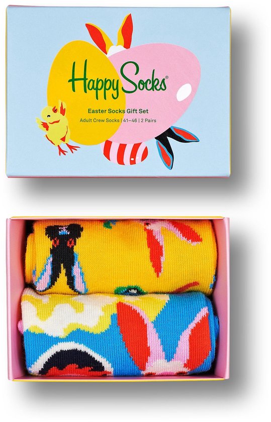 Schat mijn Koel Happy Socks Pasen Giftbox 2P - Maat 36-40 | bol.com