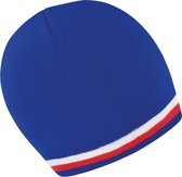 Result Unisex Winter Essentials National Beanie Hat (Blauw / Wit / Rood)