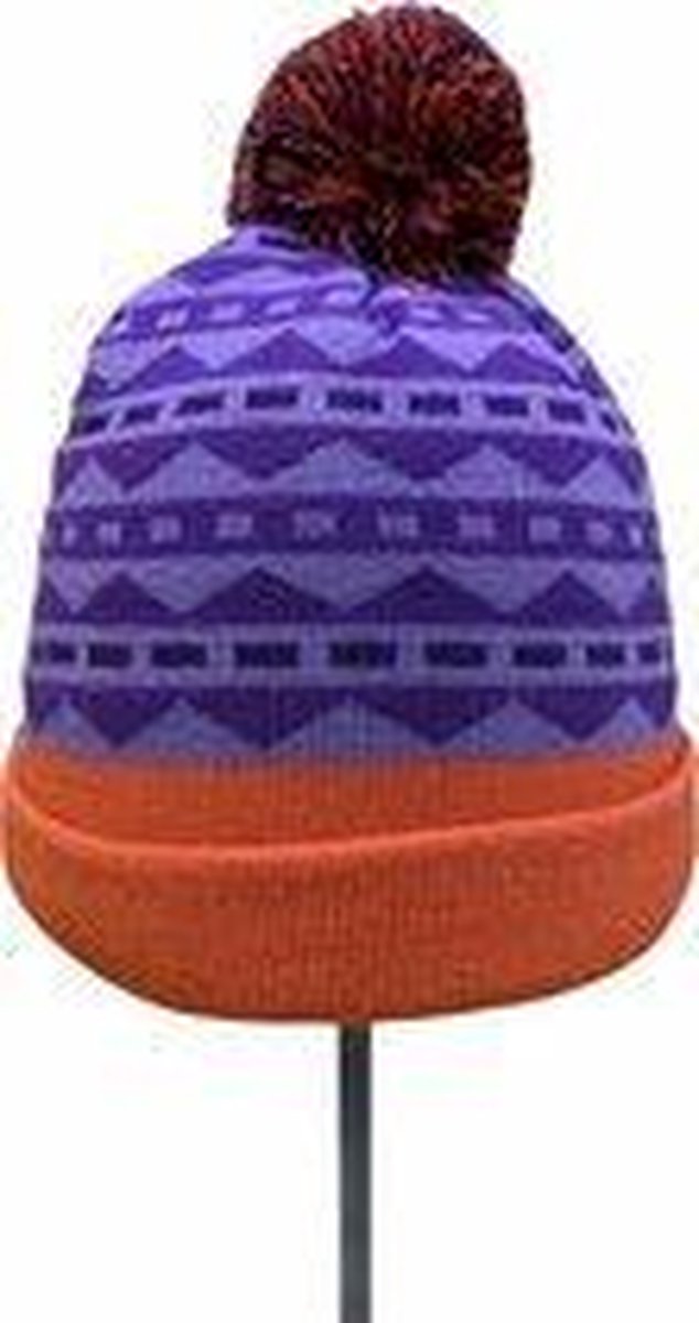 Color Kids Joel Knited - Muts - Purple/Orange - Maat 54