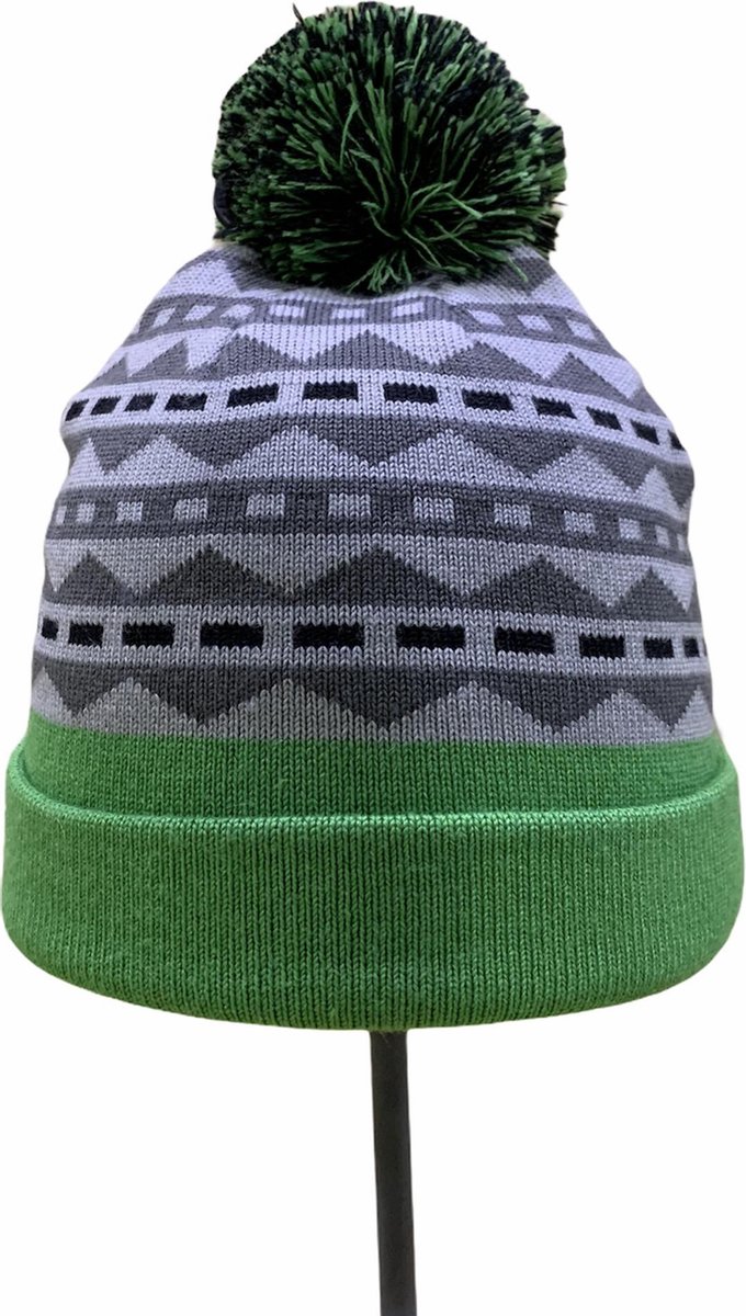 Color Kids Joel Knited - Muts - Grijs/Groen - Maat 52