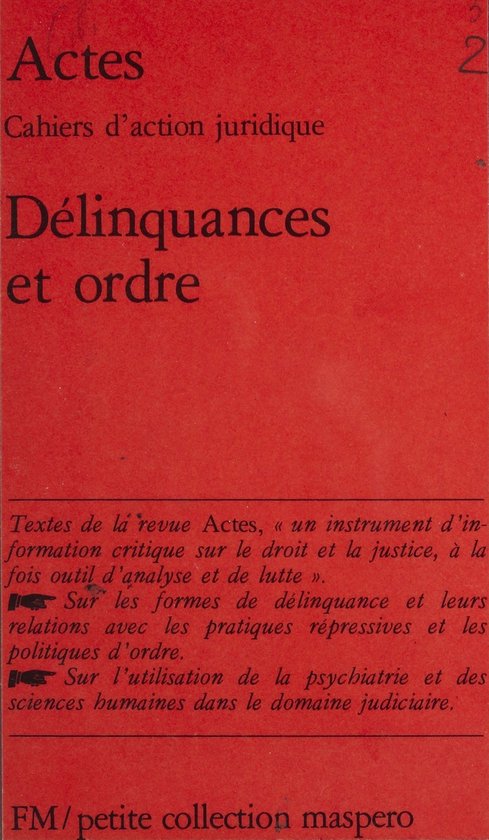Délinquances et Ordre - cover