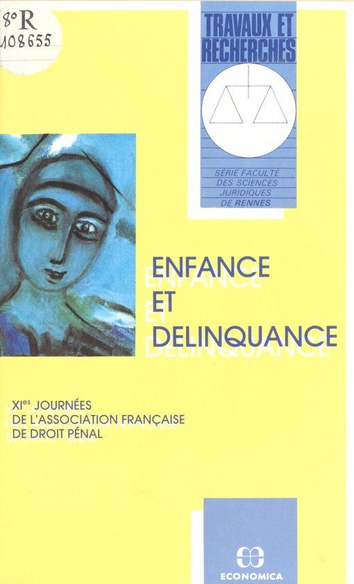 Enfance et délinquance - cover