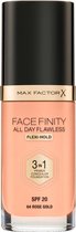 Max Factor Facefinity All Day Flawless 3-in-1 Liquid Foundation - 064 Rose Gold