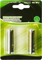 Batterij - Aigi Cinus - AA/HR06 - Oplaadbaar - 12V - Alkaline Batterijen - 1600 mAh - 2 Stuks