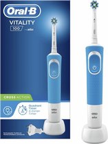 Bol.com Oral-B Vitality 100 CrossAction - Elektrische Tandenborstel Powered By Braun - Blauw aanbieding