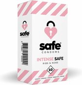 Safe Intense Safe Rib-Nop - 10 stuks - Condooms