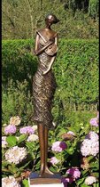 Tuinbeeld - bronzen beeld - Violist - Bronzartes - 98 cm hoog