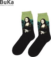 Sokken met Mona Lisa - Da Vinci - Unisex - Origineel en Leuk Cadeau!