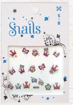 Snails Nagelstickers Princess Meisjes Pack van 5 (17 stuks per pack)