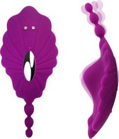 Dlicious - Clitoris en G spot stimulator - Clit stimulator - Vibrator met afstandsbediening - voor in slip - clitoris stimulans - Paars - Valentijnsdag Cadeau