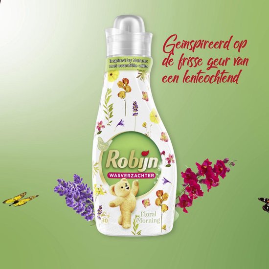 Robijn Floral Morning Wasverzachter - 8 x 30 wasbeurten -  Voordeelverpakking | bol