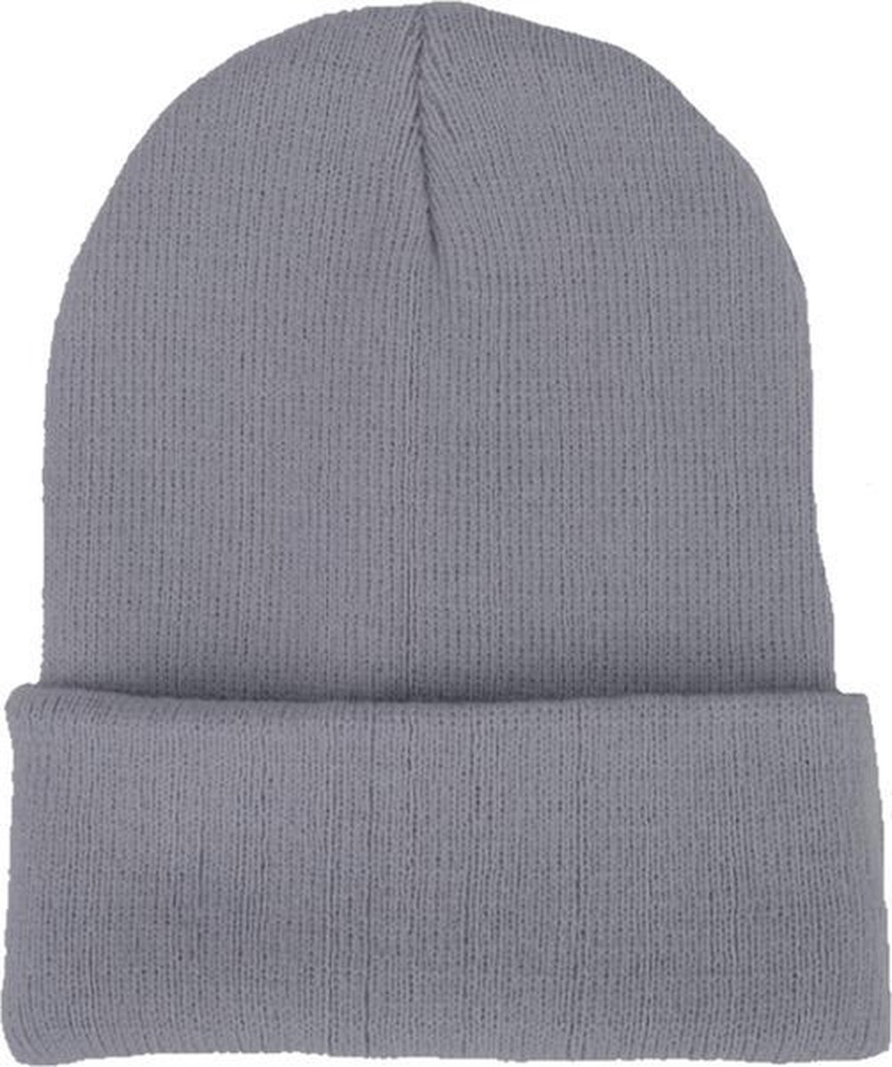 Beanie Muts Uni Grijs | Polyacryl | One Size | Fashion Favorite