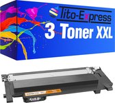 PlatinumSerie 3x toner alternatief voor HP W2070A 117A XXL Black