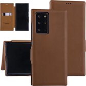 UNIQ Accessory Samsung Galaxy Note 20 Ultra Book Case hoesje - Licht Bruin