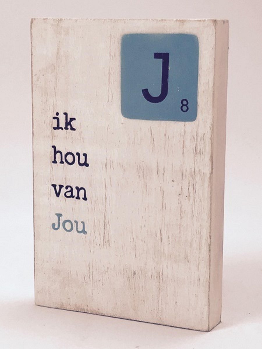 Tekstblok 10x15 2 cm dik Jou