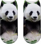 Enkelsokken Panda - Pandaberen enkelsokken - Fotoprint - Unisex Maat 36-41