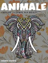 Libri da colorare per adulti - Grande stampa - Animale