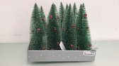 Kunst kerstboompjes - 12 stuks - 26cm hoog |Homestyling Decoration