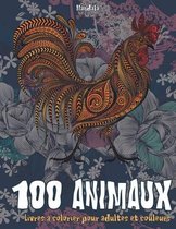 Livres a colorier pour adultes et couleurs - Mandala - 100 animaux
