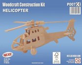 Bouwpakket 3D Puzzel Helicopter - hout