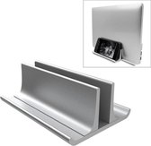 Universele draagbare aluminiumlegering enkele sleuf breedte verstelbare laptop verticaal uitstralende opslag standaard basis (zilver)