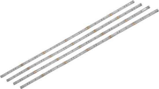 RGB LED bar - Controller - IR Afstandsbediening - 18 LED - 4.2W - 60cm - 4 stuks
