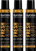 Syoss Professional Fresh & Uplift Foam Spray Voordeelverpakking - 3 x 200 ml