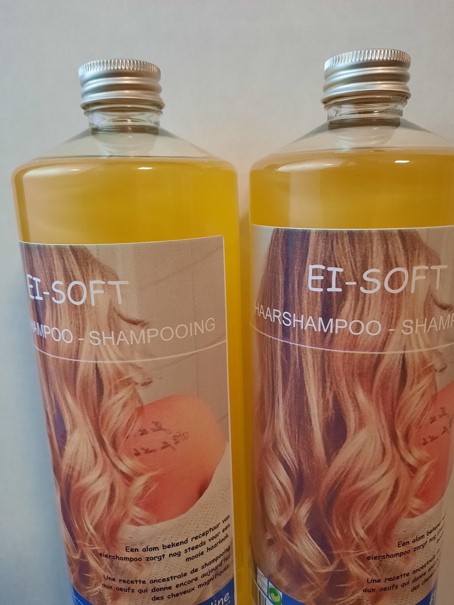 shampoo voordeelverpakking eier shampoo 2x1 liter - mannen - vrouwen