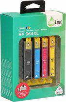 Pixeljet HP 364 Inktcartridges - Zwart, Geel, Cyan, Magenta - 4 Pack
