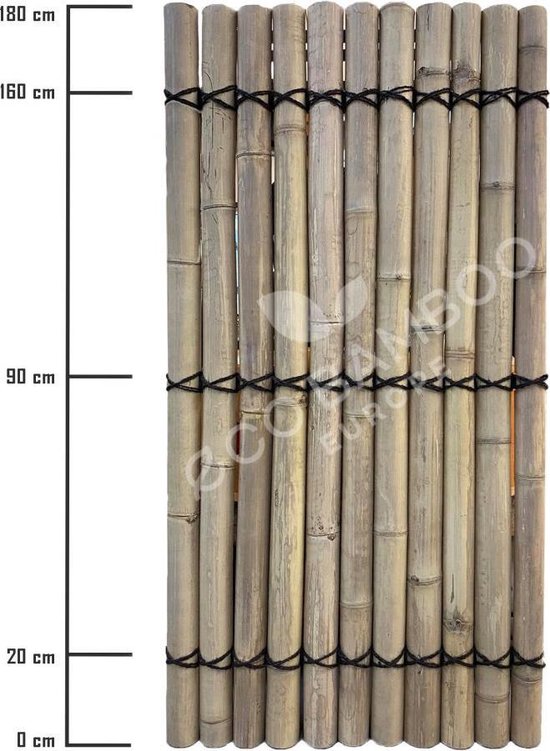 Tolk sleuf landelijk Moso Bamboo, bamboe tuinscherm, schutting 180x90 cm | bol.com