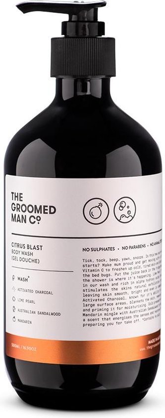The Groomed Man Co. | Nettoyant pour le corps aux agrumes 500ml | produit  de douche... | bol.com