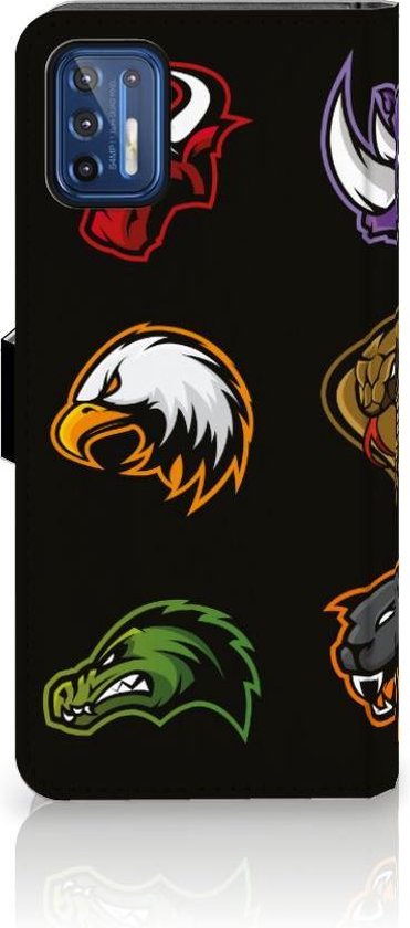 Coque Motorola Moto G9 Plus Cuir PU Premium Housse Portefeuille Coque pour Dessin Animé