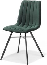 Groene Velvet eetkamerstoel Dex