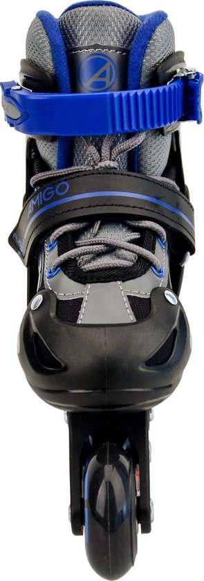 AMIGO Fuse Inlineskates - Skeelers voor jongens en meisjes - Zwart/Blauw - Maat 34-37