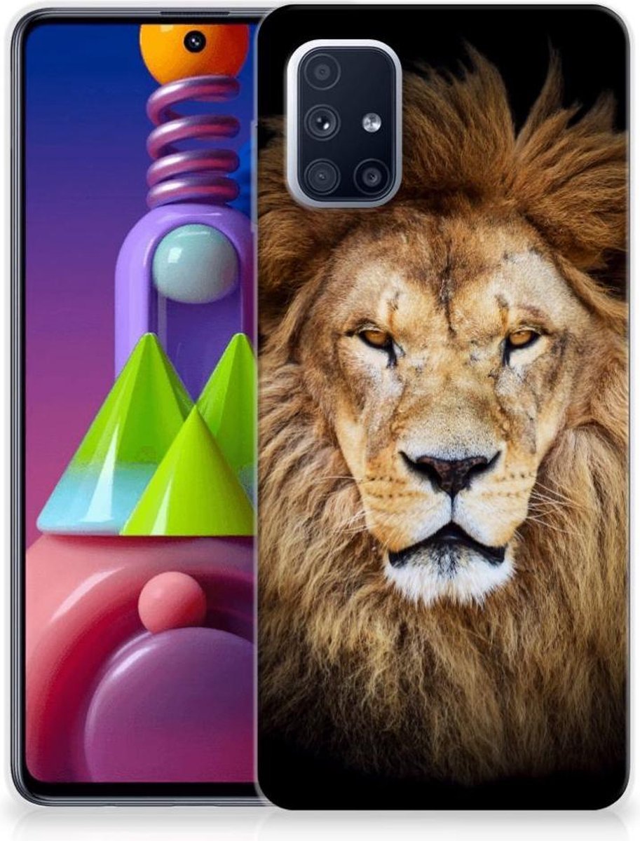 Samsung Galaxy M51 TPU Hoesje Leeuw